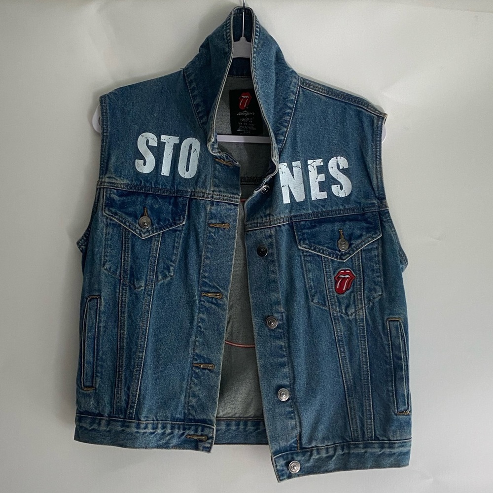 Rolling Stones Denim Vest